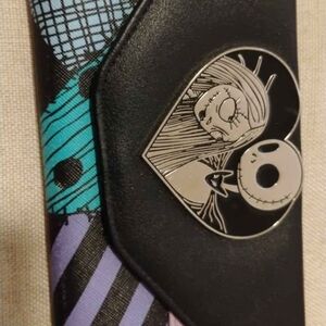 Black and Purple Wallet with Character Design